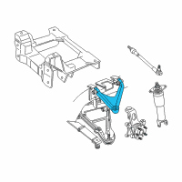 OEM 1997 Chevrolet Corvette Rear Upper Suspension Control Arm Assembly Diagram - 10233621