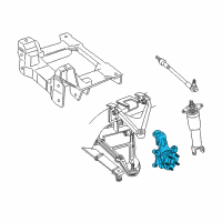 OEM 1999 Chevrolet Corvette Knuckle Diagram - 10332529