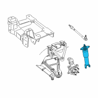 OEM 2001 Chevrolet Corvette Shock Diagram - 10431991