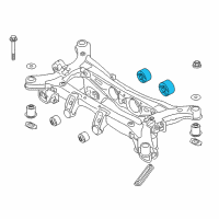 OEM Hyundai Santa Fe XL Bush-Differential Mounting Diagram - 55448-2B100