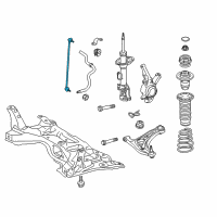 OEM Toyota Yaris Stabilizer Link Diagram - 48820-52030