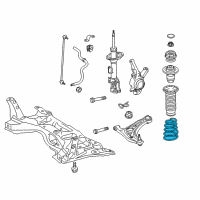 OEM Toyota Prius C Spring Diagram - 48131-52K20