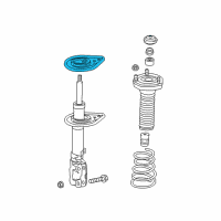 OEM 2017 Toyota Camry Lower Insulator Diagram - 48258-06090