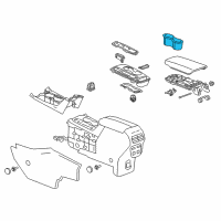 OEM 2020 Chevrolet Equinox Cup Holder Diagram - 84238053