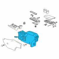 OEM 2018 Chevrolet Equinox Center Console Diagram - 84284987