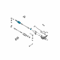 OEM Nissan Titan Boot Kit-Power Steering Gear Diagram - 48203-7S025