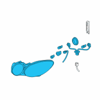 OEM 2005 Buick LaCrosse Composite Headlamp Diagram - 25942067