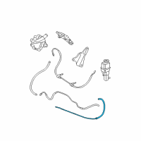 OEM Chrysler 200 Hose-Power Steering Return Diagram - 68143978AB