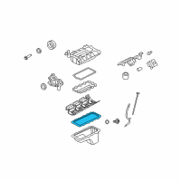 OEM 2011 Ford Mustang Oil Pan Gasket Diagram - BR3Z-6710-B