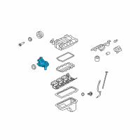 OEM Ford Mustang Oil Pump Diagram - 9R3Z-6600-A