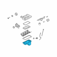 OEM Ford Mustang Oil Pan Diagram - AR3Z-6675-A