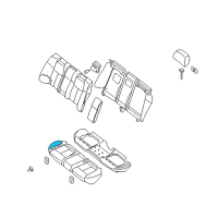 OEM 2012 Nissan Maxima Pad-Rear Seat Cushion Diagram - 88311-ZY90A