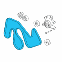 OEM 2018 Ford F-250 Super Duty Serpentine Belt Diagram - HC3Z-8620-A