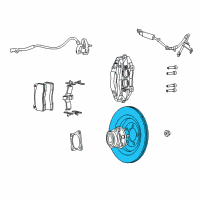 OEM 2015 Dodge Viper Brake Rotor Diagram - 5181464AC