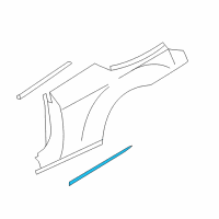 OEM Chrysler 200 Molding-Quarter Panel Diagram - ZH61TZZAA