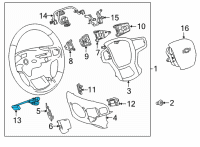 OEM Cadillac Module Diagram - 84855180