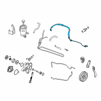 OEM 2008 Honda Accord Hose, Power Steering Feed (V6 Lh) Diagram - 53713-TA6-A04