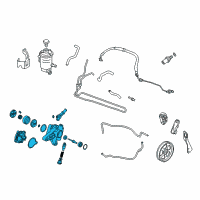 OEM 2010 Honda Accord Crosstour Pump, Reman Diagram - 06561-R70-505RM
