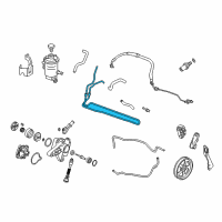 OEM 2011 Honda Accord Crosstour Cooler, Power Steering Oil Diagram - 53765-TA6-A00