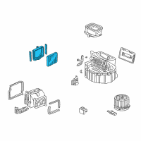 OEM 2001 Honda Insight Filter Assy., Heater Diagram - 79830-S04-003