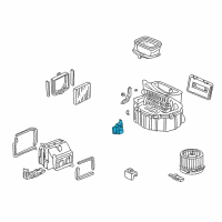 OEM 2000 Honda CR-V Motor Assembly, Fresh/Recirculating Diagram - 79350-S04-G01