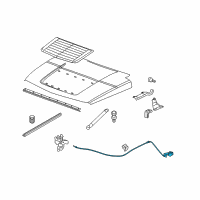 OEM 2006 Hummer H3 Release Cable Diagram - 25854190