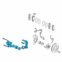 OEM 2004 Acura TL Caliper Sub-Assembly, Right Front Diagram - 45018-SEP-A60