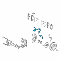 OEM Acura Sensor Assembly, Right Front Diagram - 57450-SEP-A01