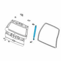 OEM Honda Stay Assembly, Tailgate Open Diagram - 74820-S0X-A02