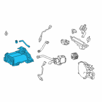 OEM 2018 Lexus NX300 Charcoal Canister Assembly Diagram - 77740-78020