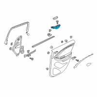 OEM 2019 Buick Envision Armrest Diagram - 23296363