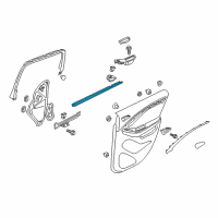 OEM 2019 Buick Envision Belt Weatherstrip Diagram - 23276682