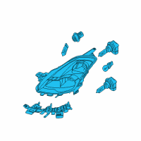 OEM 2008 Nissan Altima Lamp Assembly-LH Diagram - 26060-JB100