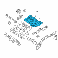 OEM 2000 Nissan Altima Floor-Rear, Rear Diagram - 74514-9E030