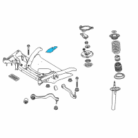 OEM 2004 BMW 525i Heat Protection Plate Left Diagram - 31-14-6-761-011