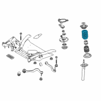 OEM BMW M5 Front Coil Spring Diagram - 31-33-2-282-920