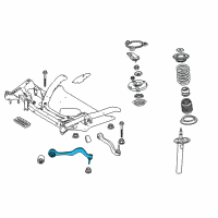 OEM 2010 BMW 528i Repair Kit, Trailing Link, Right Diagram - 31-10-2-348-046