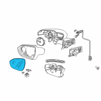 OEM 2020 Chevrolet Bolt EV Mirror Glass Diagram - 42690721