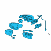 OEM 2020 Chevrolet Bolt EV Mirror Diagram - 42736378