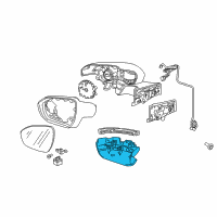 OEM 2020 Chevrolet Bolt EV Mirror Cover Diagram - 42590479