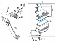 OEM 2022 Toyota Venza Upper Cover Diagram - 17705-F0230