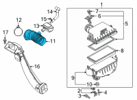 OEM 2022 Toyota Highlander Air Hose Diagram - 17881-F0160