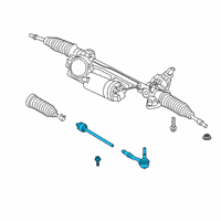 OEM 2022 BMW M440i RIGHT TIE ROD Diagram - 32-10-5-A45-1A8