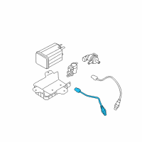 OEM Kia Cadenza Oxygen Sensor Assembly, Front Left Diagram - 392103CAA0