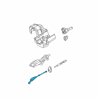 OEM 2004 Mercury Mountaineer Lower Shaft & Joint Assembly Diagram - 3L2Z-3B676-B