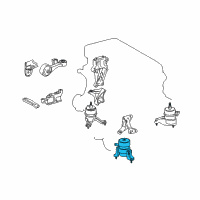 OEM 2016 Toyota Camry Front Mount Diagram - 12361-0V060