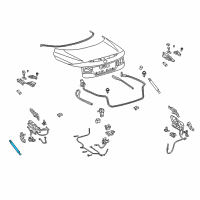OEM 2014 Lexus IS350 Support Assembly, Luggage Diagram - 64540-53012