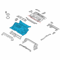 OEM 2013 Infiniti QX56 Floor Rear Front Diagram - G4512-1LAMA