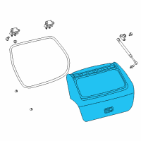 OEM Pontiac Panel, Lift Gate Diagram - 19184027