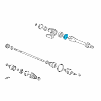 OEM Honda Prelude Circlip, Inner (55MM) Diagram - 94520-55000